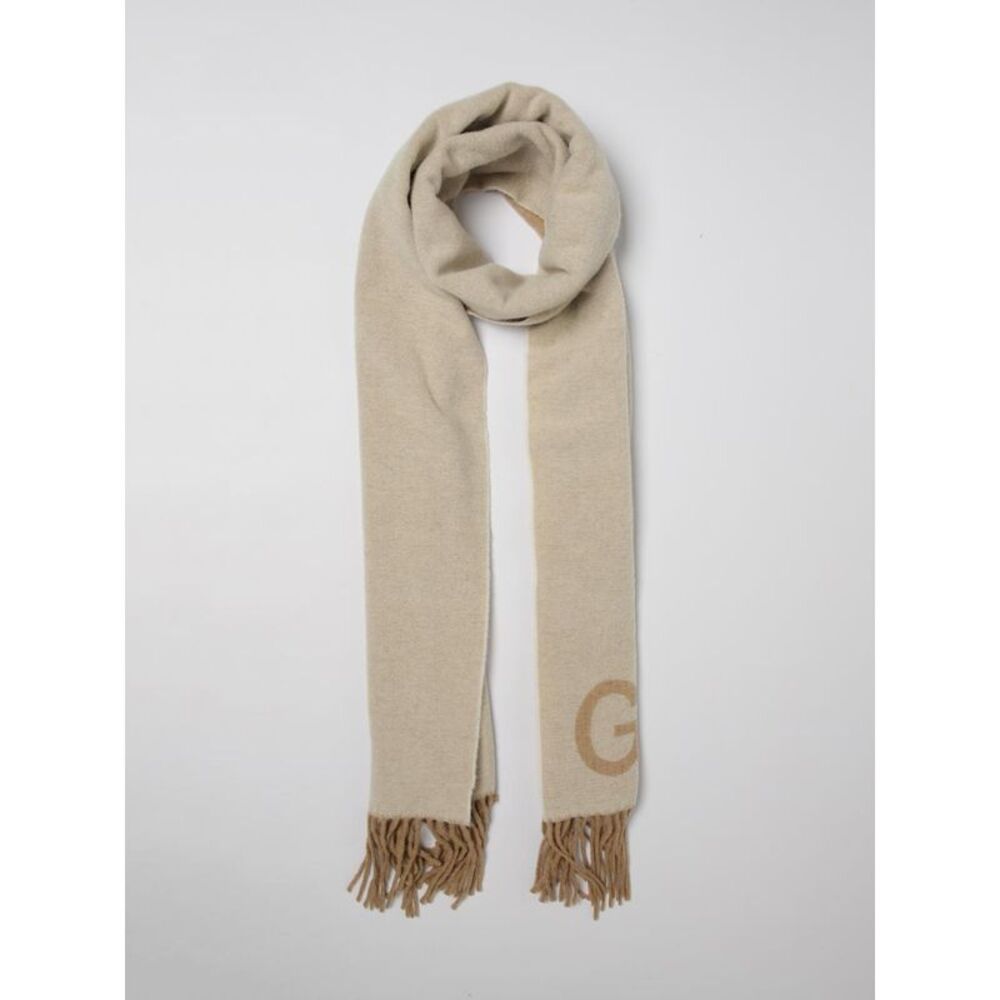 Ganni Women Ganni Recycled Wool Scarf With Logo - Picture 2 of 3